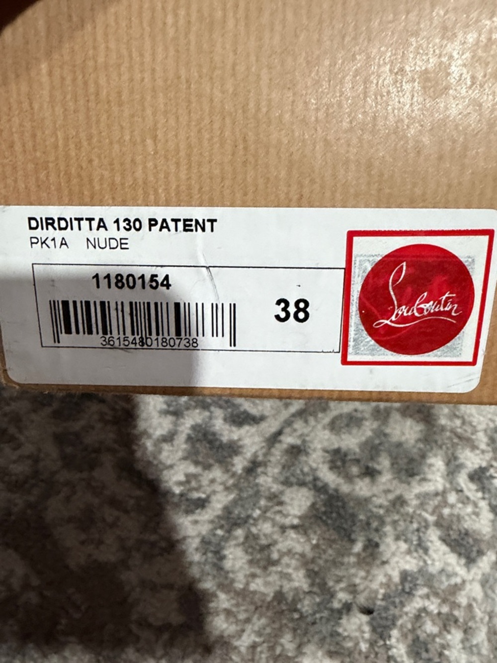 Christian Louboutin Nude Patent Dirditta 130 Pumps
